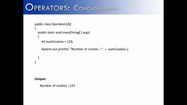 Operators Part 2: Concatenation (Java) смотреть онлайн