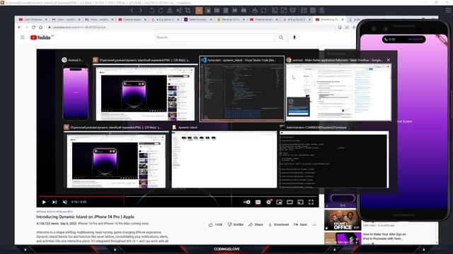 Dynamic Island using Flutter | iPhone 14 Pro | Can it be done with Flutter? смотреть онлайн