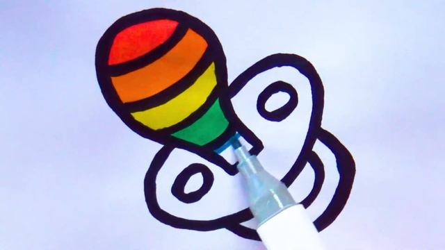 Как нарисовать ПУСТЫШКУ ДЛЯ МЛАДЕНЦА Раскраска малышам Рисование и раскраска смотреть онлайн