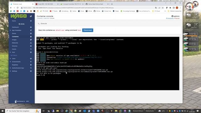 Wago CC100 Docker Part 6 - Node-Red Passwortschutz смотреть онлайн