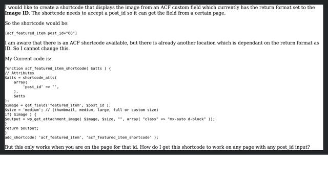 Wordpress: Image Shortcode from ACF ID смотреть онлайн
