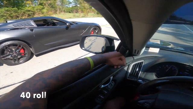 FBO E85 INFINITI Q50 RED SPORT Vs FBO C7 CORVETTE