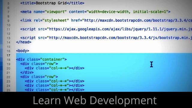 Learn Web Development - Learn Web Development Bootstrap Grid смотреть онлайн