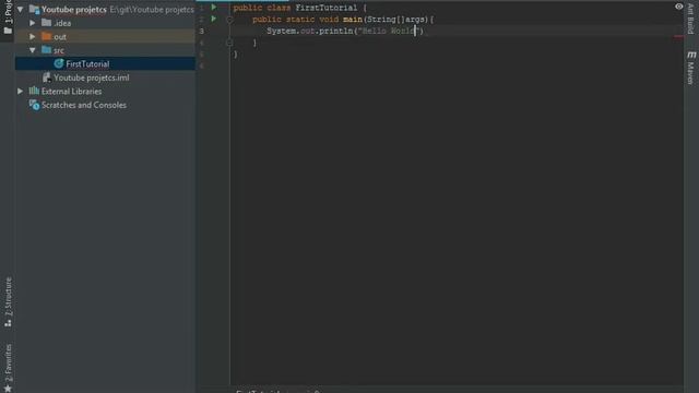 Tutorial #1:How to make a Hello World Program in Java. смотреть онлайн