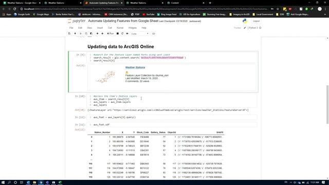 Updating Existing Feature Service from Google Sheet смотреть онлайн