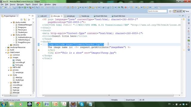 Jsp Servlet 38: jsp:include смотреть онлайн