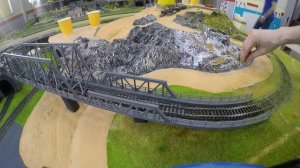 Макет ЖД Осень 1#Флокируем горный рельеф