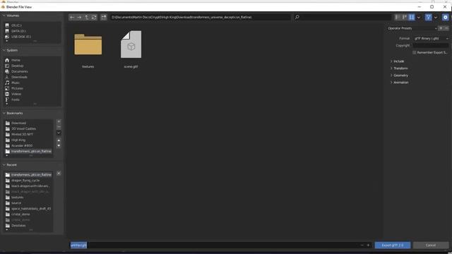 Convert to GLB format in Blender смотреть онлайн