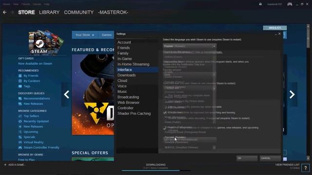 Как поставить русский язык в Steam ? Ответ тут ! смотреть онлайн