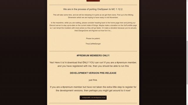 ORESPAWN IS FINALLY OUT FOR 1.12.2 BUT... IT'S FOR PREMIUM MEMBERS ONLY (*NEW* MOD UPDATE INFO) смотреть онлайн