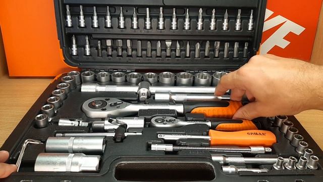 Автомобильный набор инструментов Ермак из Галамарта! 94 предмета смотреть онлайн