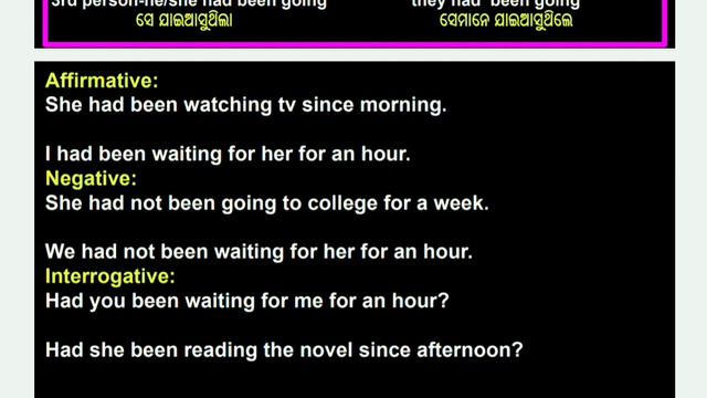 past perfect continuous||tense in odia|| translation in odia смотреть онлайн