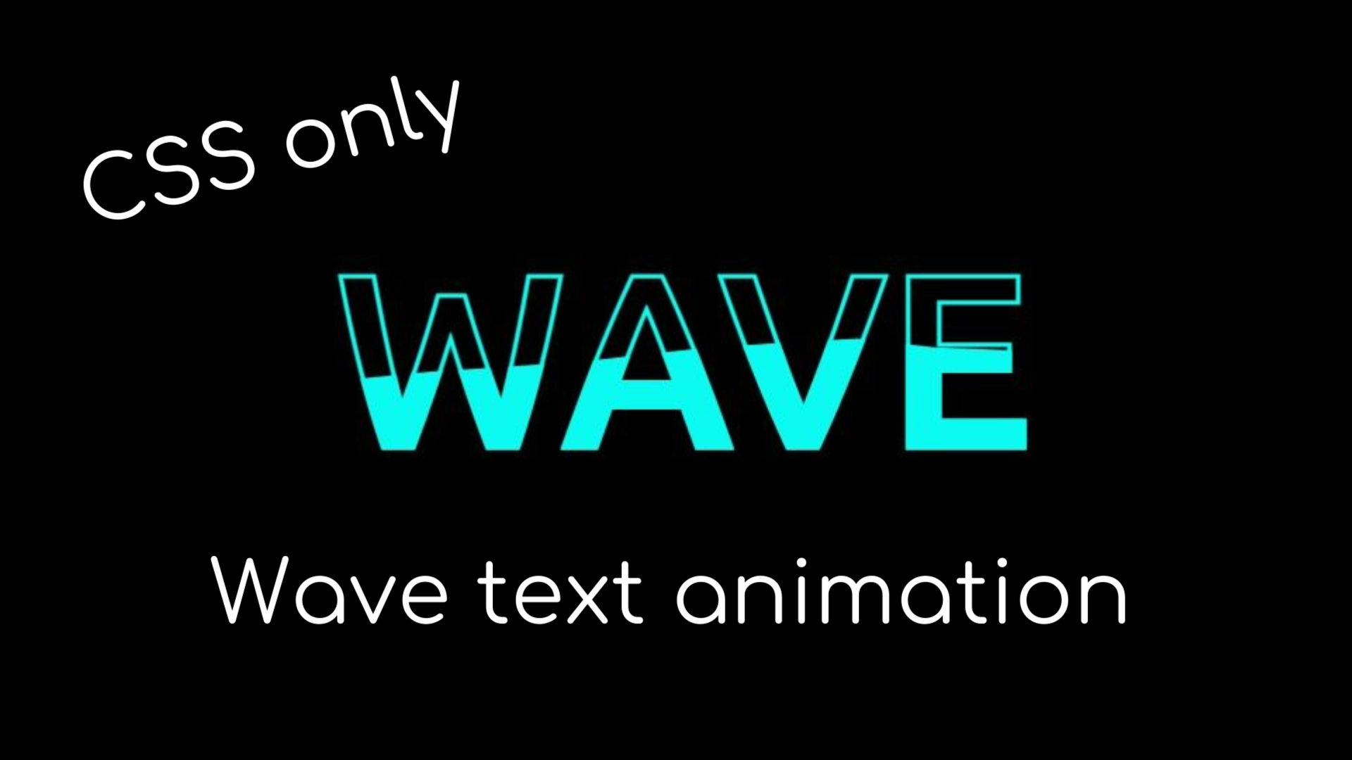 Анимация волны внутри текста | Water wave text animation | html css смотреть онлайн