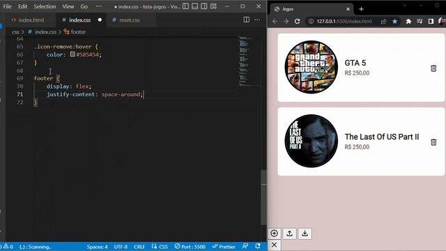 #Parte 1/2 - Crie uma lista de jogos com HTML, CSS e JavaScript смотреть онлайн