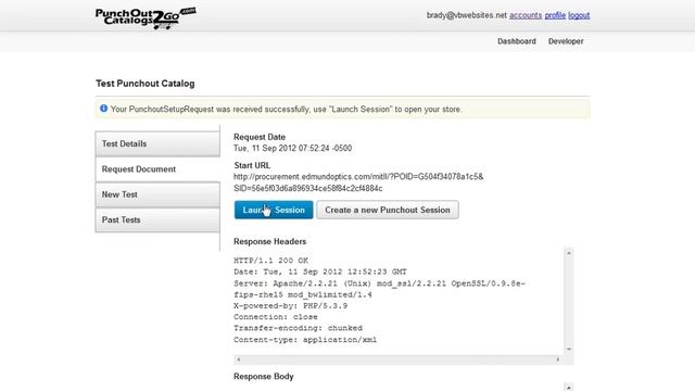 PunchOut2Go Punchout Catalog Emulator Test Suite смотреть онлайн