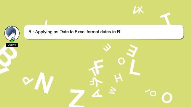 R : Applying as.Date to Excel format dates in R смотреть онлайн