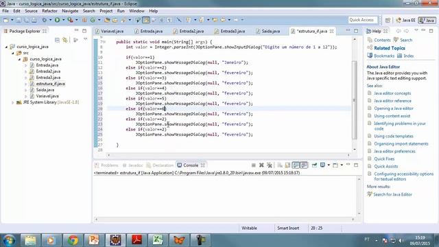 Curso de Java Para Iniciantes - Aula 024 - Comando If Else If no Java смотреть онлайн