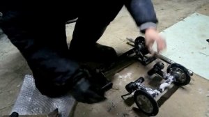 ЗАМЕНА ПРУЖИН В КАТКОВОЙ ПОДВЕСКЕ,МОТОБУКСА БУРЛАК!!!!