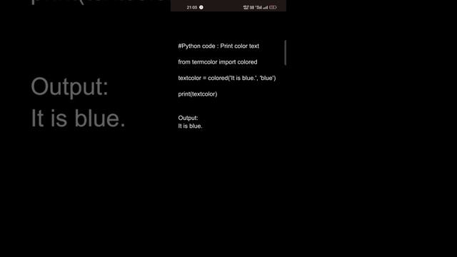 Python code : Print color text смотреть онлайн