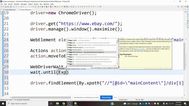 Selenium Class 50: How To Use Explicit Wait in Selenium 4 смотреть онлайн