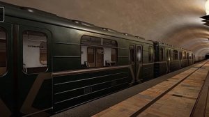 Subtransit Drive, метропоезда на станции Авиамоторная.