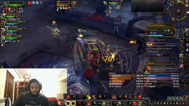 217 Fury Warrior Halls Of Atonement 16+! 9.0 WoW Shadowlands w/ Prot Pally Xvengeance! смотреть онлайн