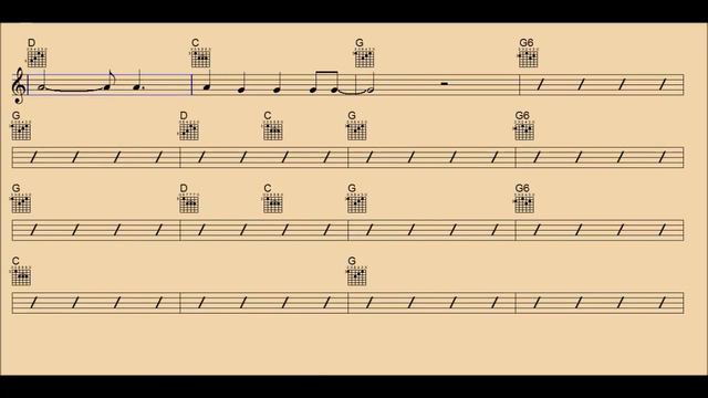 Bad Moon Rising-Guitar/Chords/Backing Track смотреть онлайн