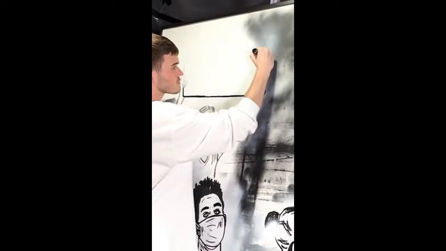 i made this painting after George Floyd смотреть онлайн