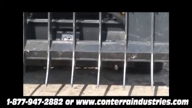 Industrial Grapple Rake for Skid Steers & Loaders - Conterra Industries смотреть онлайн