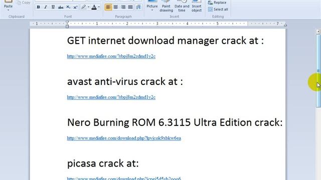 Cracks&Serial keys (mediafire links) 100% working HD смотреть онлайн