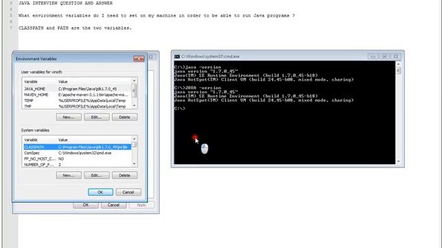 Java Environment Variable смотреть онлайн