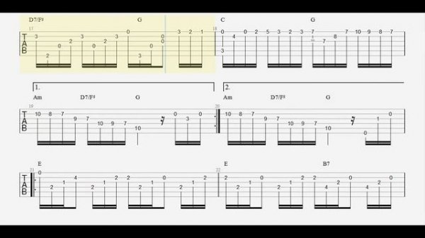 Tico Tico - Paco De Lucia / Guitar Tabs