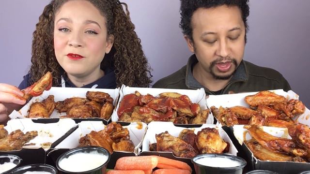 BUFFALO WILD WINGS MUKBANG| 40+WINGS! PARMESAN, MANGO HABANERO, ASIAN ZING, CARIBBEAN JERK, BLAZIN🔥 смотреть онлайн