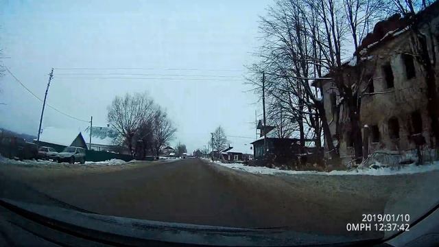 Трасса Ярославль-Углич зимой со звуком в реальном времени. Driving in real time with sound. смотреть онлайн