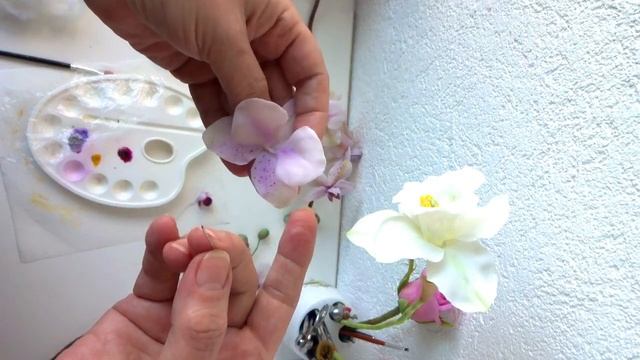 ОРХИДЕЯ из Холодного фарфора ,а также небольшой бонус! (часть 2).mp4 смотреть онлайн
