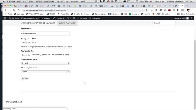 Online Poster Session Site in WordPress смотреть онлайн
