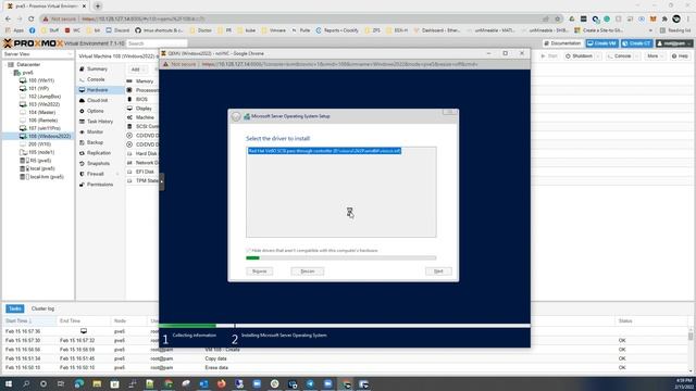 Install Windows 2022 Server on Proxmox VE 7.1-10 смотреть онлайн