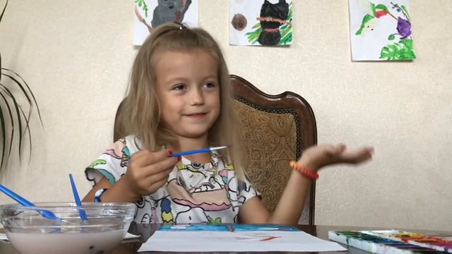 РИСУЕМ АИСТА. КАРТИНА ?КРАСКАМИ ? смотреть онлайн