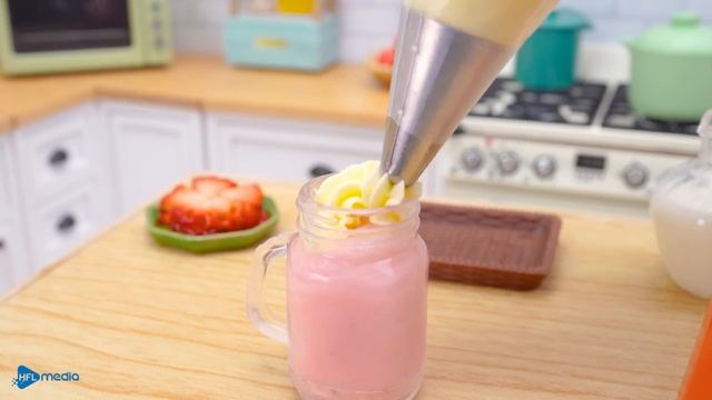 Best Of Miniature Strawberry Chocolate Cake | Tiny Birthday Cake Decorating | Miniature Cooking