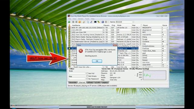 GTA Vice City Multiplayer ERROR HELP! смотреть онлайн