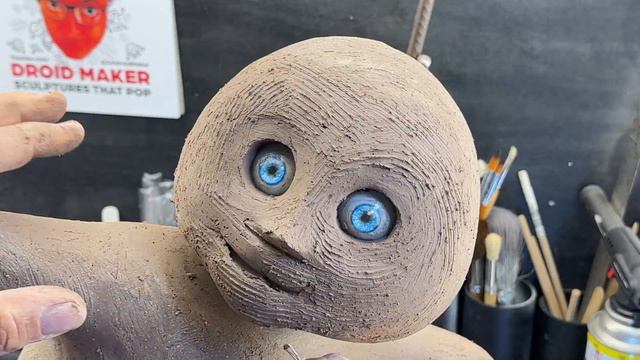 Cyberpunk - Cute Robot Cyborg Character Sculpture Creation - Space Kids - Fantasy Art Anime in Resi смотреть онлайн