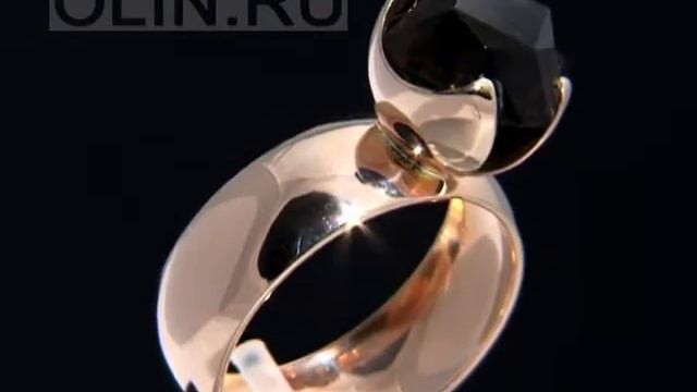 Золотое кольцо "Принцесса" с раухтопазом смотреть онлайн