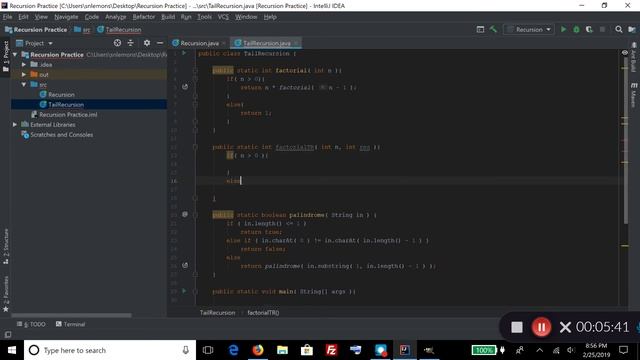 Recursion Execution & Tail Recursion смотреть онлайн
