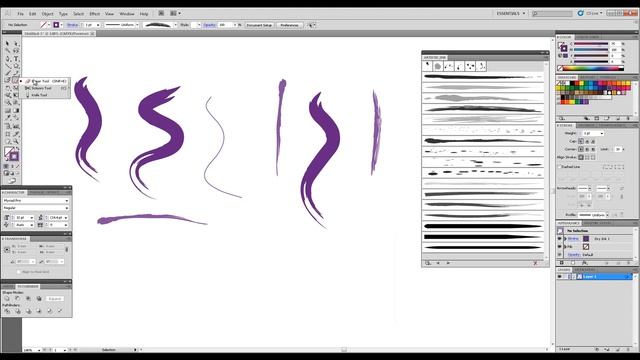 Pencil, Brush, Eraser & Rotate #graphicdesign #adobeillustrator #coreldraw #logo #logodesign #viral