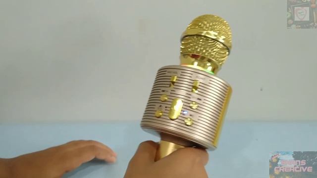 Wireless microphone Bluetooth speaker with Mic HiFi (V6) with lights смотреть онлайн