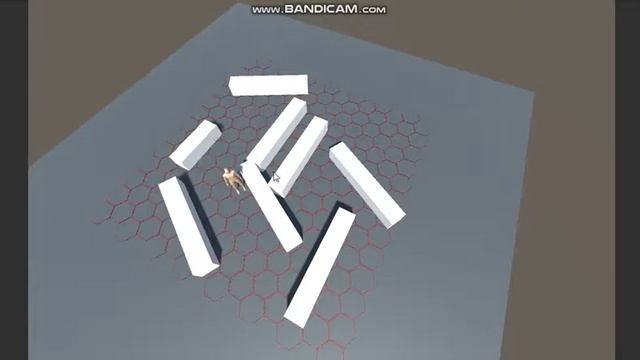 Unity. Поиск пути , через смежные клетки и запирание которая пройдена. смотреть онлайн
