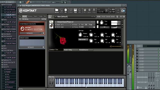 Jive Coffee 'cover' (Amore Grand Piano Kontakt) FL Studio смотреть онлайн