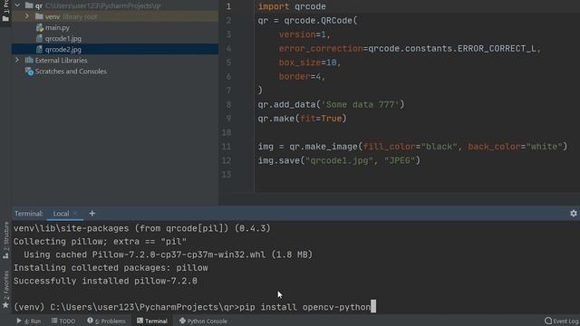Уроки Python / Чтение и генерация QR кодов в Python смотреть онлайн
