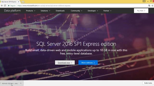 Como baixar e instalar o SQL Server 2016 SP1 Express edition direto do site oficial смотреть онлайн