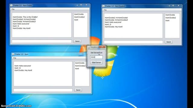 Instant Messager in Java смотреть онлайн